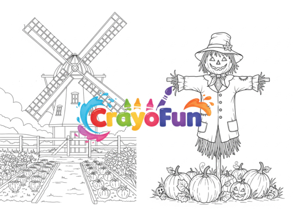 My Fun Farm Coloring Book – Printable Farm Animal Coloring Pages for Kids Ages 6–7 - Image 2