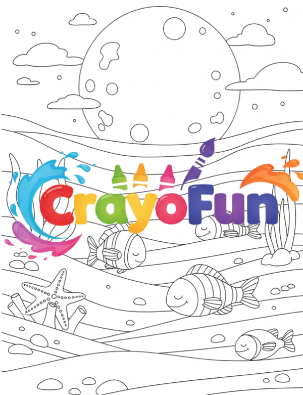 Under the Sea Coloring Book – A Fun and Captivating Printable Adventure for Kids Ages 6–7 - Image 2