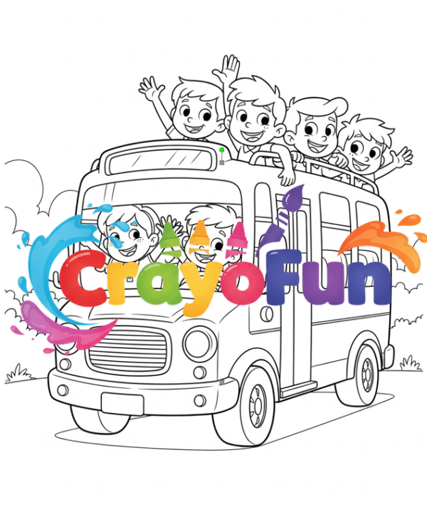 Vehicles on the Go – A Fun & Engaging Printable Transportation Coloring Book for Kids Ages 3–5 - Image 2