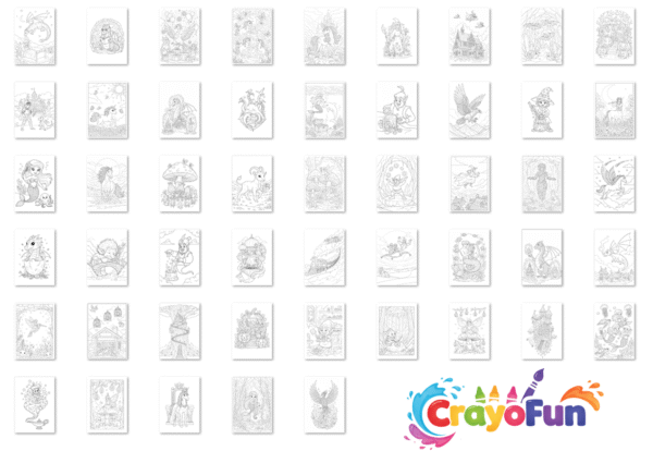 Mythical Creatures Coloring Book – A Magical Coloring Journey for Kids Ages 8–12 - Image 2