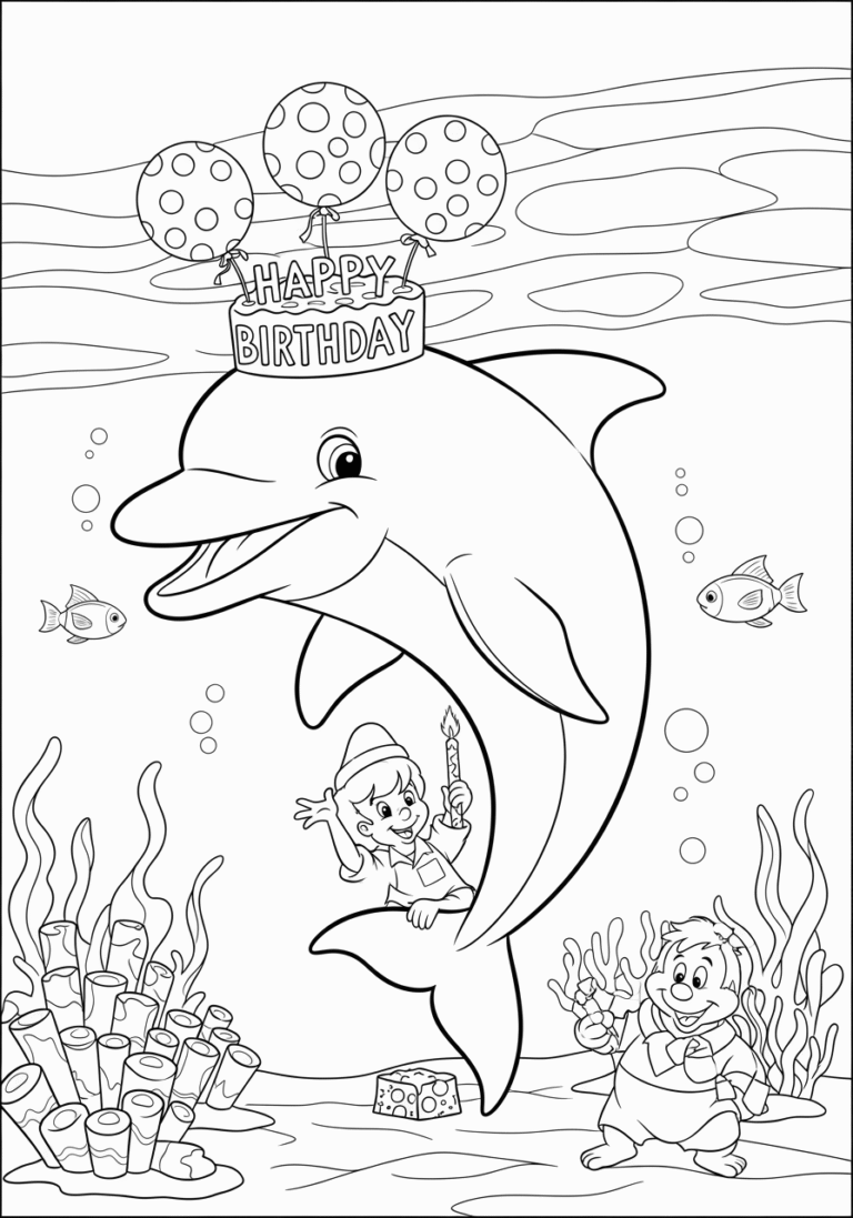 Under the Sea coloring book for kids ages 6-7