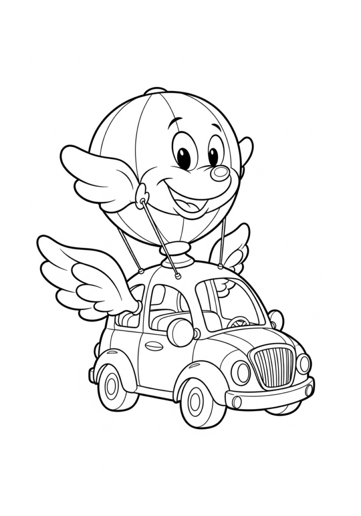 "Vehicles on the Go: Coloring Book for Kids Ages 3–5"