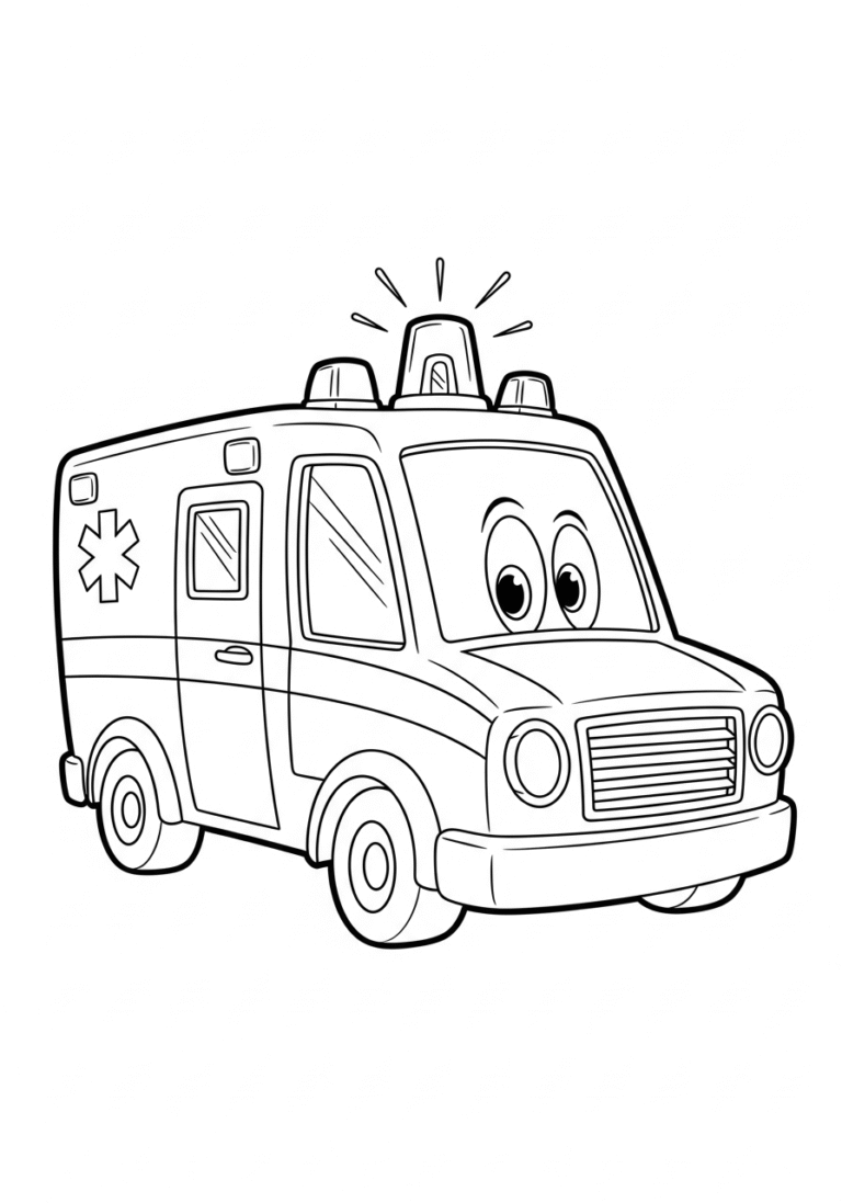 "Vehicles on the Go: Coloring Book for Kids Ages 3–5"