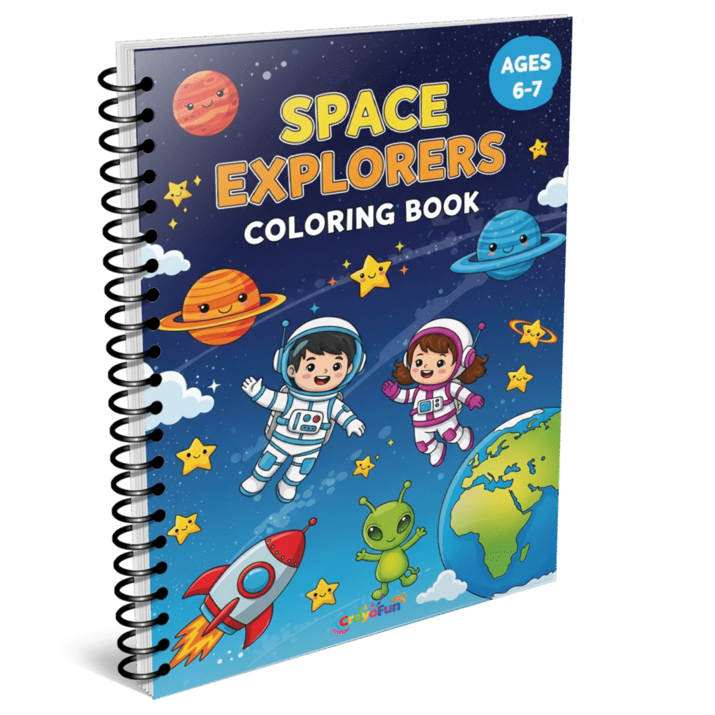 Space Explorers Coloring Book
