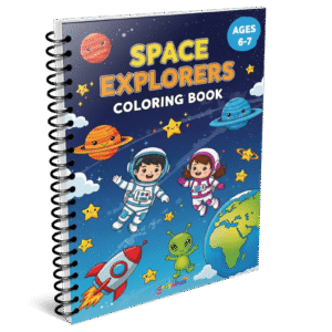 Space Explorers Coloring Book