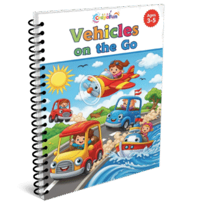Vehicles on the Go – Printable Transportation Coloring Book for Kids Ages 3–5