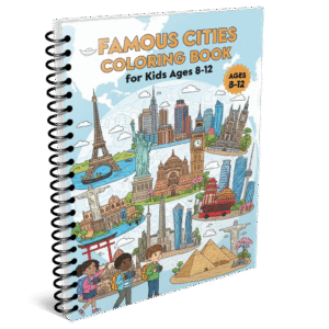 Famous Cities Coloring Book