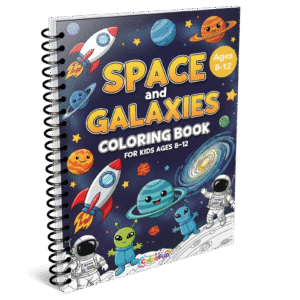 Space and Galaxies Coloring Book