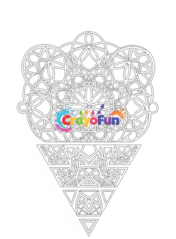 50 Amazing Geometric Shapes – Adult Coloring Book for Stress Relief and Mindfulness ✅ - Image 3