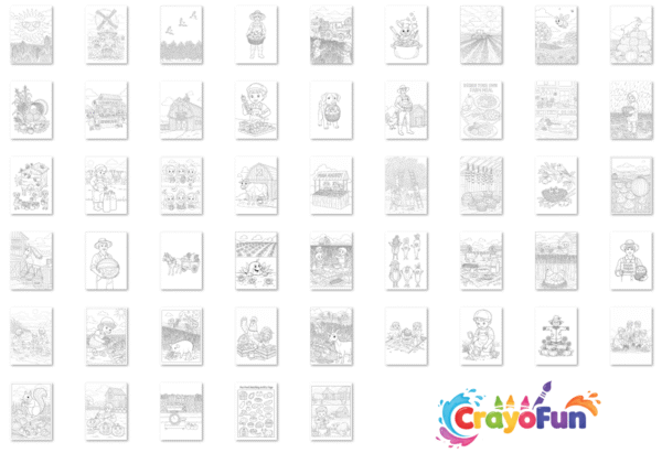 Food Fun on the Farm – Coloring Book for Kids Ages 6–7 - Image 2