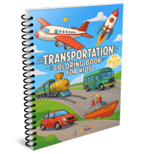 transportation coloring book
