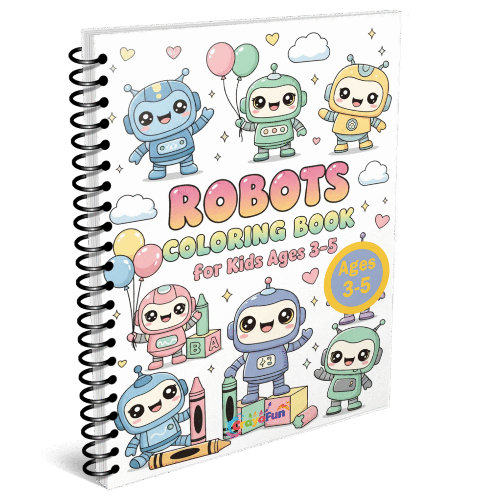 Robots Coloring Book