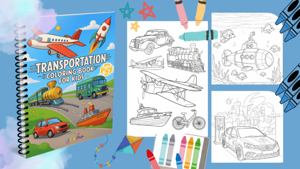 Transportation Coloring book