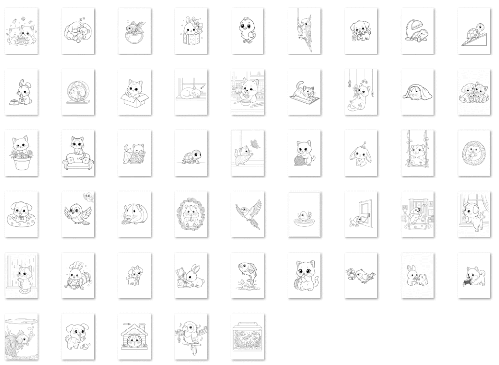 Pets at Home Coloring Book for Kids